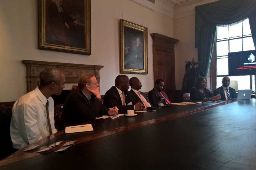 Breakfast delegates at PenCom presentation